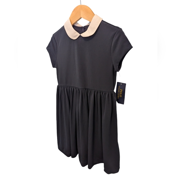 Brand new with tag Girls Ralph Lauren Polo Navy Collared Dress - Picture 13 of 16